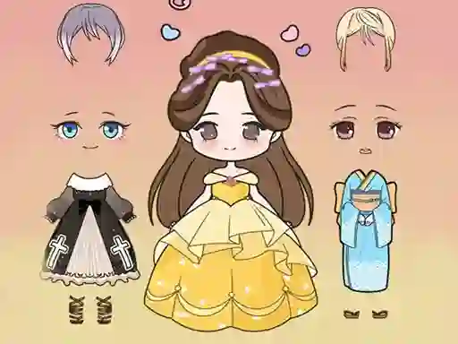 Igra Vivi Doll Dress Up spletu