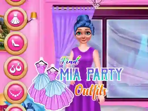 Igra Find Mia Party Outfits spletu
