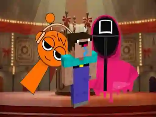 Igra Nextbots on Minecraft Squid Game Sprunki spletu