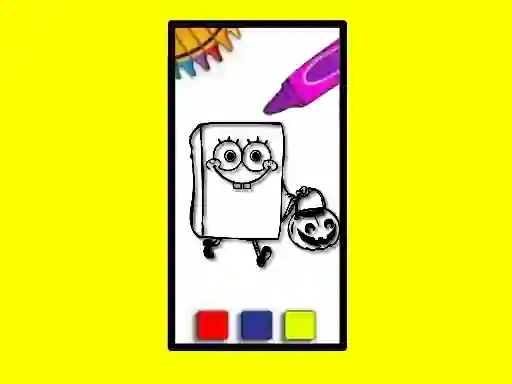 Igra SpobgeBob Halloween Coloring Book spletu