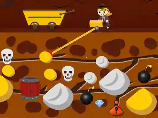 Igra Lady Gold Miner spletu