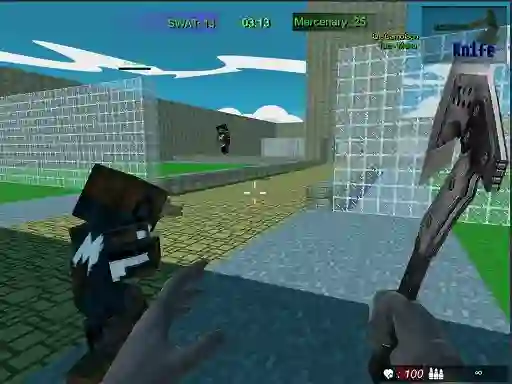 Igra Pixel Fps SWAT Command spletu