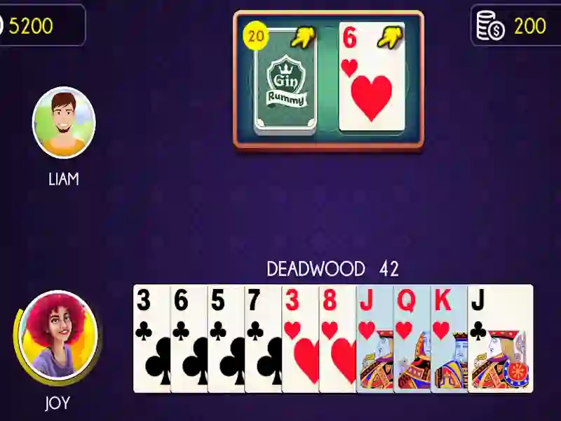 Igra Gin Rummy spletu