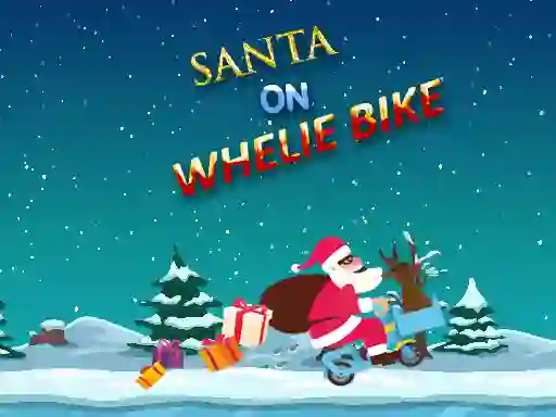 Igra Santa On Wheelie Bike spletu