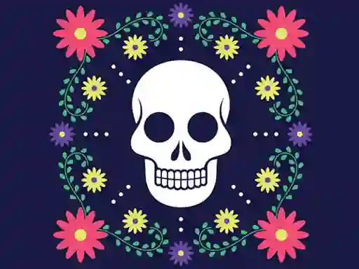 Igra Colorful Skull Jigsaw spletu