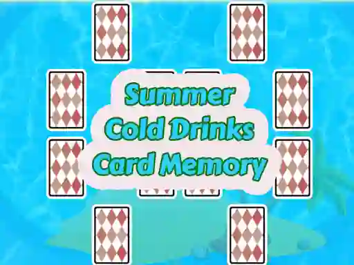Igra Summer Cold Drinks Card Memory spletu
