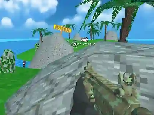 Igra Blocky Combat SWAT Desert Storm Zombie spletu
