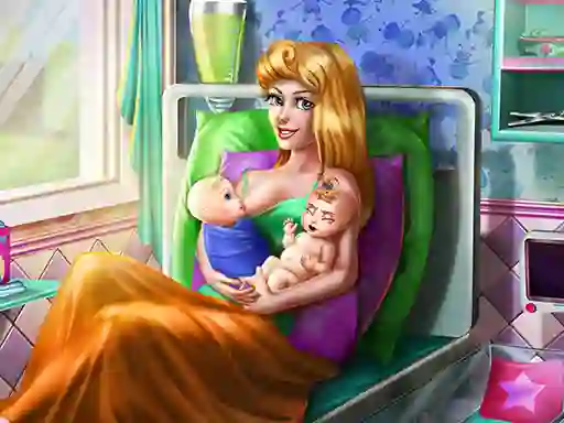 Igra Sleepy Princess Twins Birth spletu