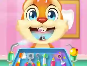 Igra Crazy Animals Dentist spletu
