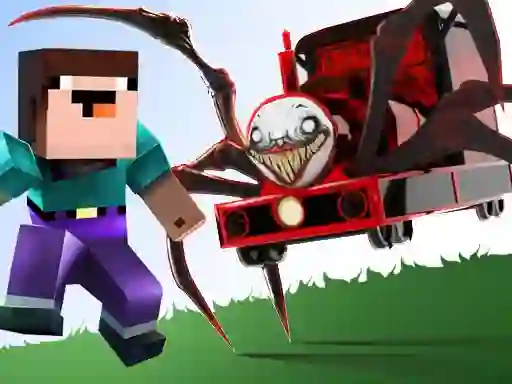 Igra Noob vs Spider Train spletu