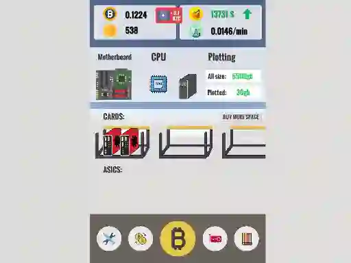 Igra Bitcoin Clicker spletu