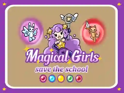 Igra Magical Girls Save the School spletu