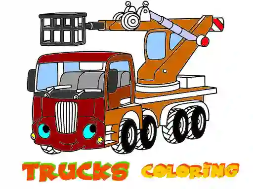 Igra Funny Trucks Coloring spletu