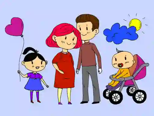 Igra Happy Family Coloring Book spletu