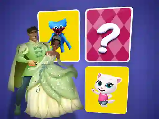 Igra The Princess and the Frog Memory Card Match spletu
