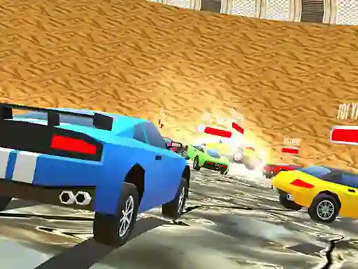 Igra Low Poly Smash Cars spletu