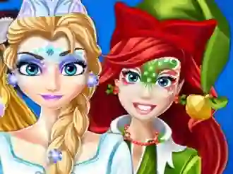 Igra Christmas Face Painting spletu