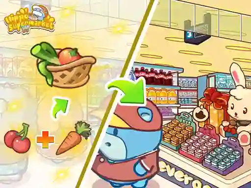 Igra Hippo Supermarket spletu