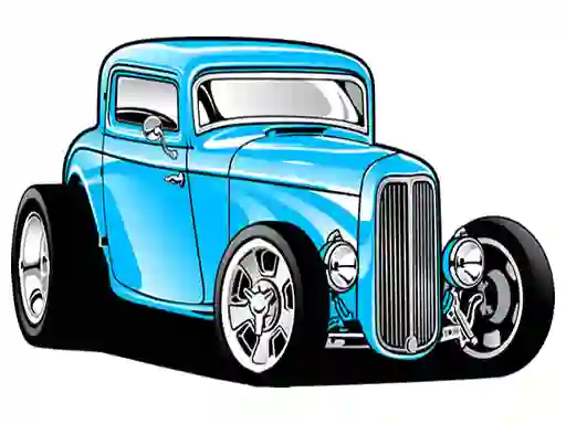 Igra Hot Rod Coloring spletu