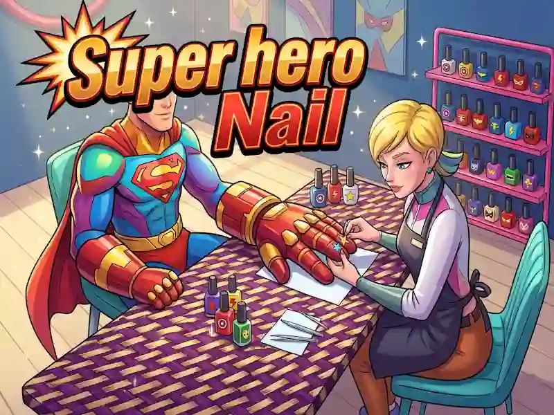 Igra Super hero Nail spletu