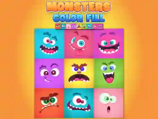 Igra Monsters Color Fill spletu