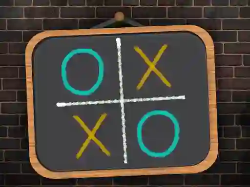 Igra Tic Tac Toe blackboard spletu