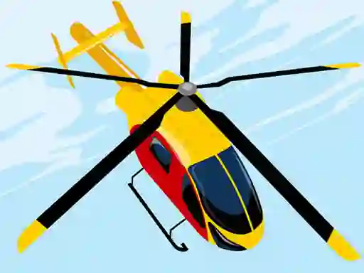 Igra Dangerous Helicopter Jigsaw spletu