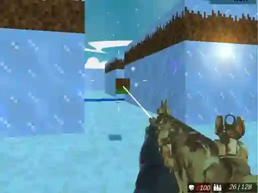 Igra Blocky Swat Shooting Iceworld Multiplayer spletu
