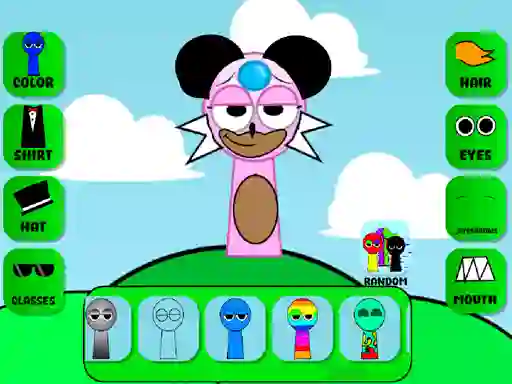 Igra Sprunki Character Maker OC spletu