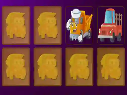 Igra Cartoon Trucks Memory spletu