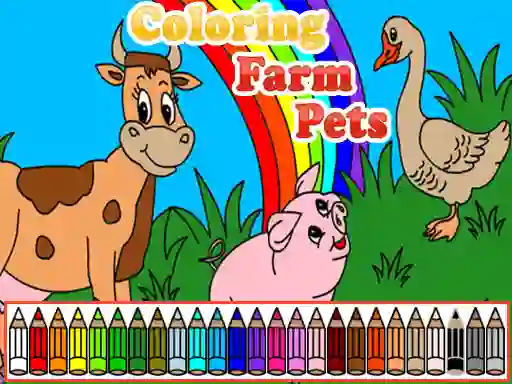 Igra Coloring Farm Pets spletu