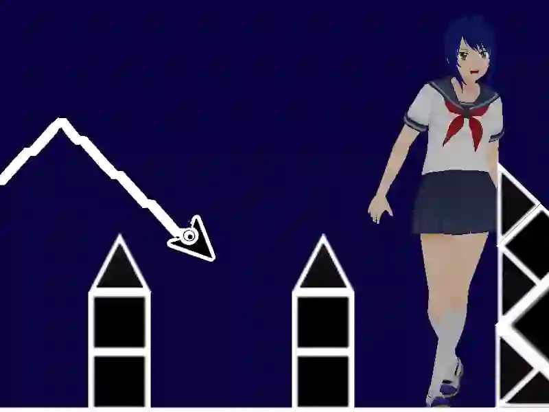 Igra Space Geometry Dash Waves spletu