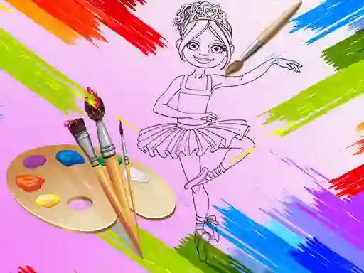 Igra Little Ballerinas Coloring spletu