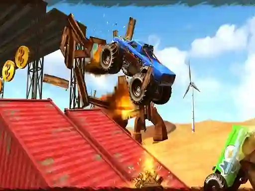 Igra Monster Truck Impossible Track Plane Simulator spletu