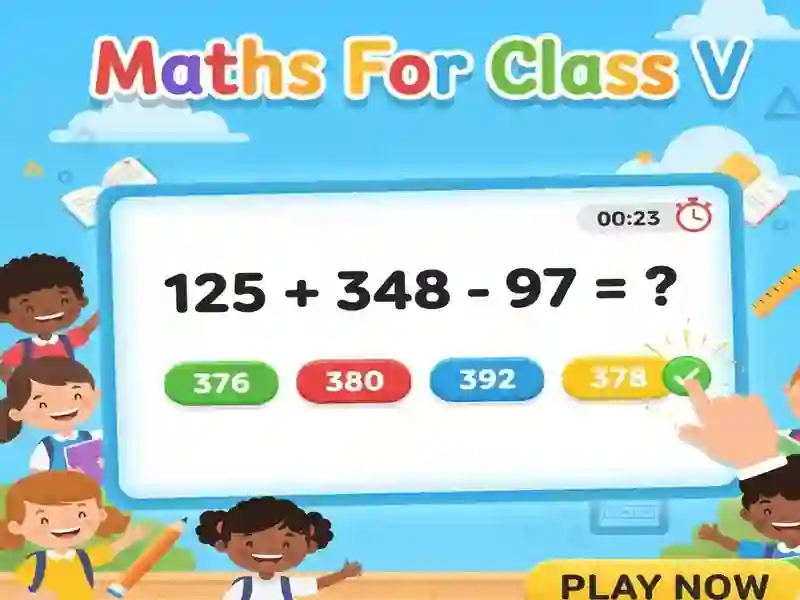 Igra Maths For Class V spletu
