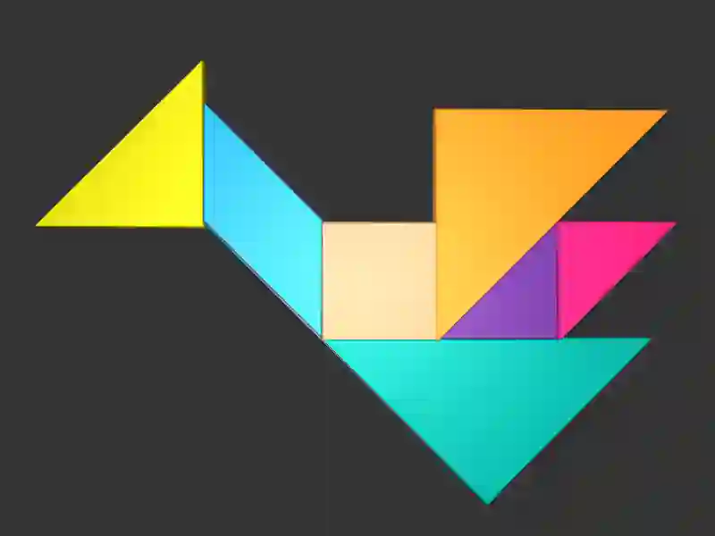 Igra 3d Tangram spletu