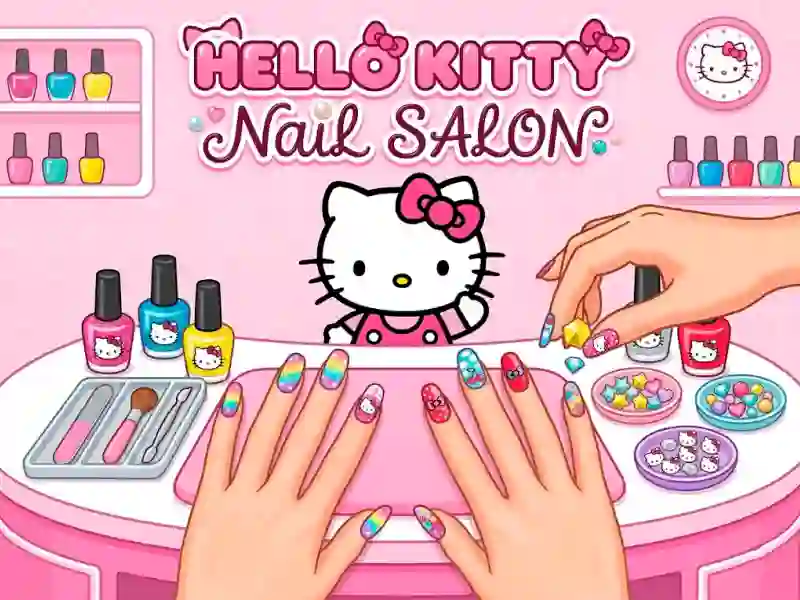 Igra Hello Kitty Nail Salon spletu
