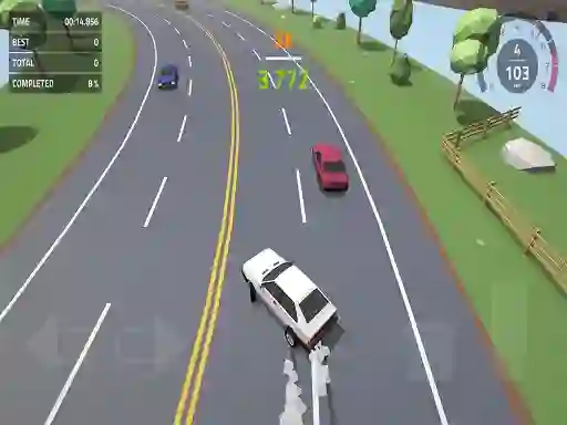 Igra Polygon Drift: Endless Traffic Racing spletu