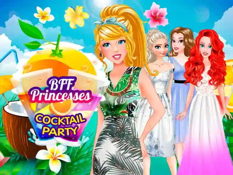 Igra BFF Princesses Cocktail Party spletu