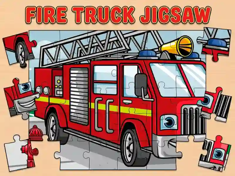 Igra Fire Truck Jigsaw spletu