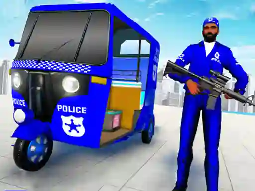 Igra Police Auto Rickshaw Taxi spletu