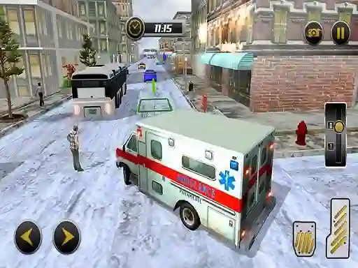 Igra Modern city ambulance simulator spletu