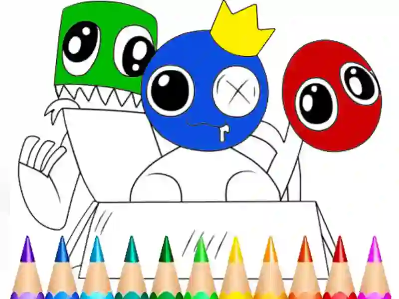 Igra Rainbow Friends Coloring Book spletu