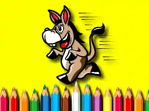 Igra Back To School Coloring Book Donkey spletu
