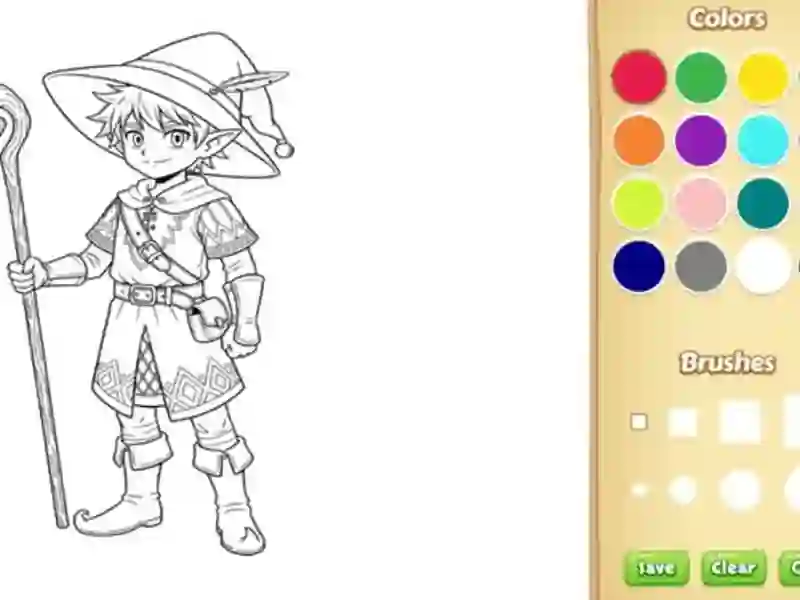 Igra Elf Coloring Book spletu