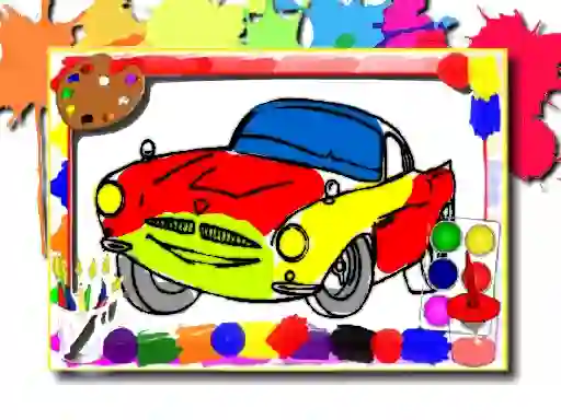 Igra Racing Cars Coloring Book spletu