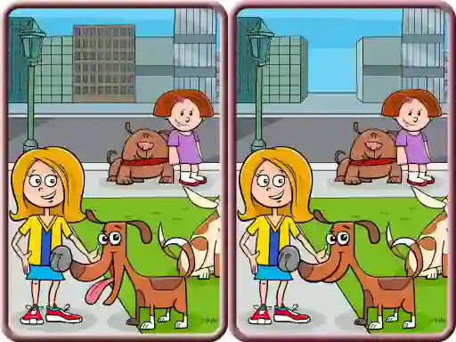 Igra Spot The Differences City spletu