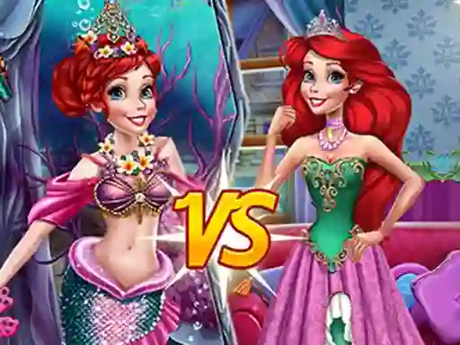 Igra Mermaid vs Princess spletu