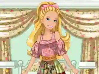 Igra Barbie's Patchwork Peasant Dress spletu