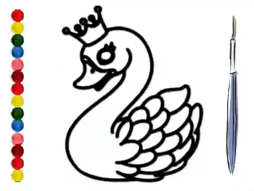 Igra Back To School: Swan Coloring Book spletu